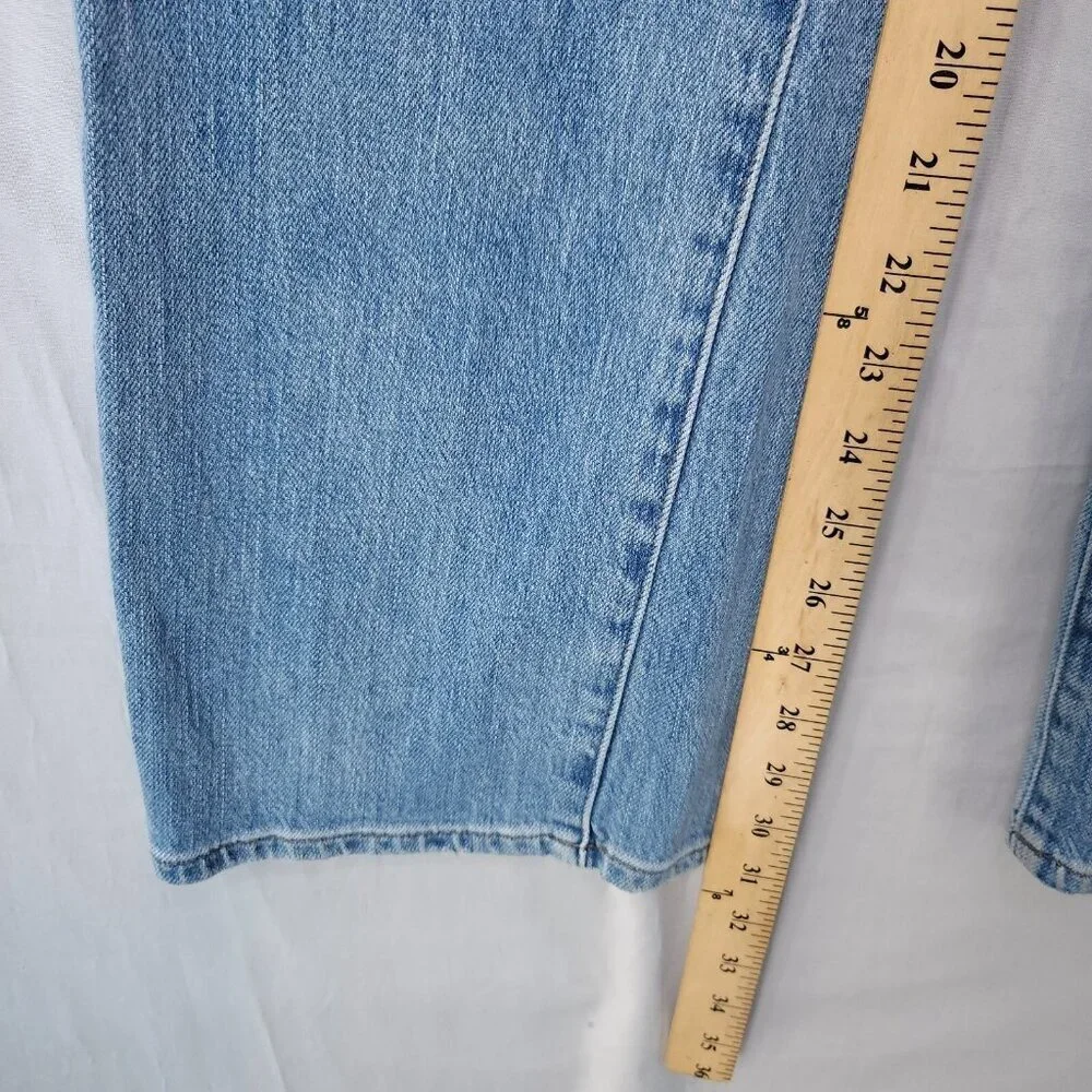 Madewell Jeans 11" High-Rise Flare Women's Size 24 Medium Wash Stretch - Picture 8 of 14